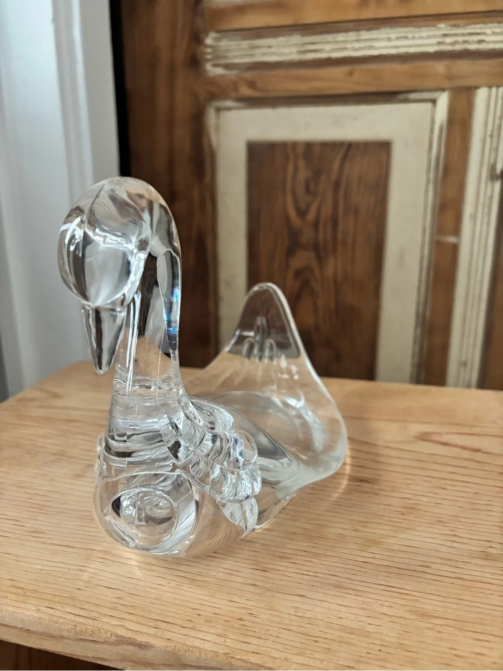 Vintage Lucite Swan Decorative Towel Holder